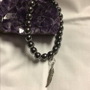 Hematite  bracelet  Reiki and crystal bowl charged